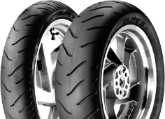Nahaufnahme der Lauffläche Dunlop Elite 3 120/70 R21 62 V Front TL