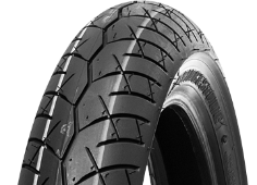 Nahaufnahme der Lauffläche Bridgestone BT 45 100/80-18 53 H Front TL M/C