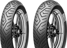 Nahaufnahme der Lauffläche Pirelli MT 75 90/80-17 46 P Front TL M/C