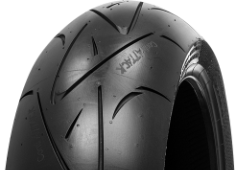 Nahaufnahme der Lauffläche Continental ContiSportAttack 190/55ZR17 (75 W) Rear TL M/C