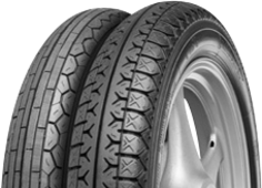 Nahaufnahme der Lauffläche Continental K 112 5.00-16 69 H Rear TT M/C