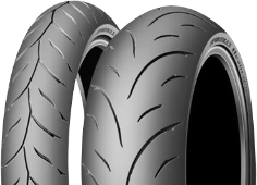 Nahaufnahme der Lauffläche Dunlop Sportmax RoadSmart 120/70ZR18 (59 W) Front TL