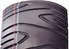 Nahaufnahme der Lauffläche Duro DM1001 100/90-12 59 J TL M/C