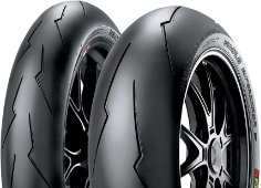 Nahaufnahme der Lauffläche Pirelli Diablo Supercorsa SC V2 140/70ZR17 ()Rear TL M/C A SC2
